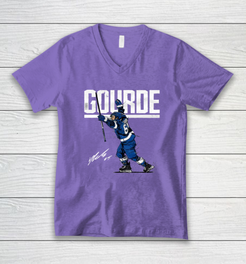 Yanni Gourde For Tampa Bay Lightning Fans V-Neck T-Shirt 8