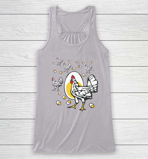 Roseanne Chicken Shirt  Funny Roseanne Rooster and Egg Racerback Tank 2