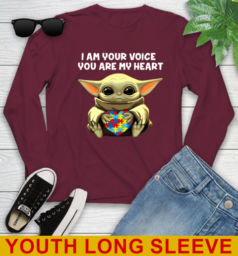 I Am Your Voice You Are My Heart Baby Yoda Autism Awareness Shirt 122