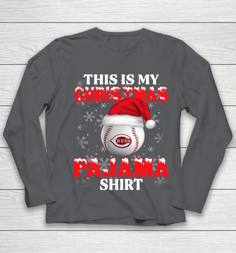 Cincinnati Reds This Is My Christmas Pajama Shirt MLB Youth Long Sleeve 6