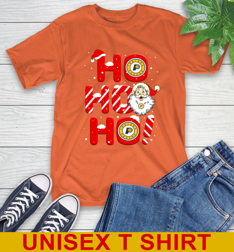 Indiana Pacers NBA Basketball Ho Ho Ho Santa Claus Merry Christmas Shirt T-Shirt 4