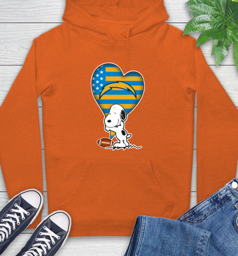San Diego Chargers NFL Football The Peanuts Movie Adorable Snoopy Hoodie 5