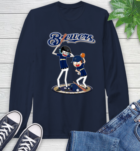 MLB Milwaukee Brewers Rick And Morty Baseball 61