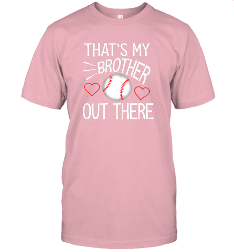 auqv new baseball sister shirt cute baseball gift for sisters jersey t shirt 60 front pink
