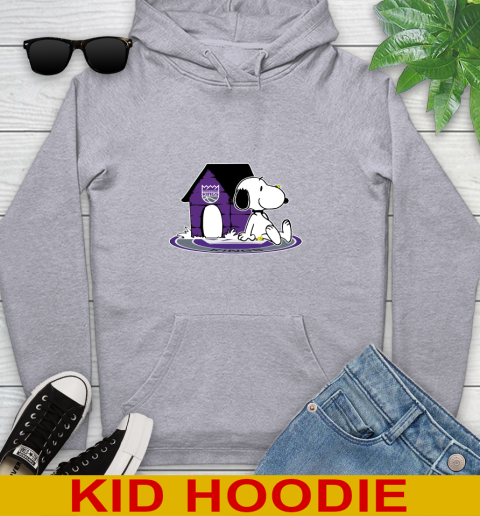 NBA Basketball Sacramento Kings Snoopy The Peanuts Movie Shirt Youth Hoodie 6