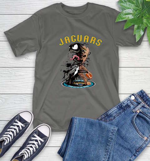 NFL Jacksonville Jaguars Football Venom Groot Guardians Of The Galaxy T-Shirt 9