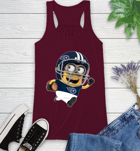 NFL Tennessee Titans Minions Disney Football Sports Racerback Tank 3