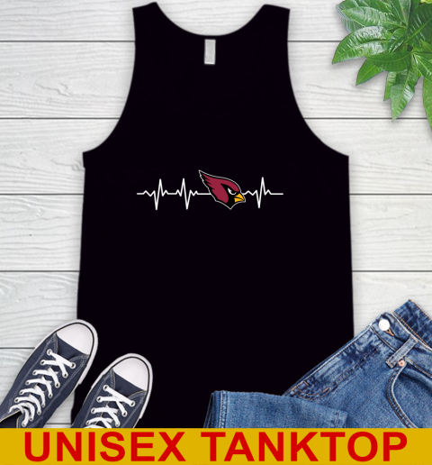 Arizona Cardinals NFL Football Heart Beat Shirt Tank Top