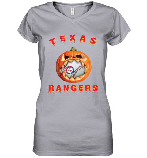 MLB Texas Rangers Halloween Pumpkin Baseball Sports T Shirt