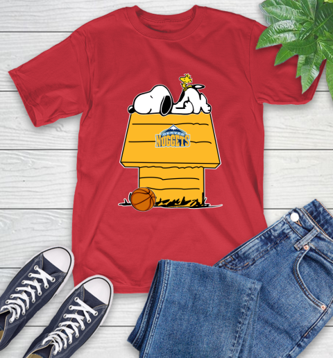Denver Nuggets NBA Basketball Snoopy Woodstock The Peanuts Movie T-Shirt 10