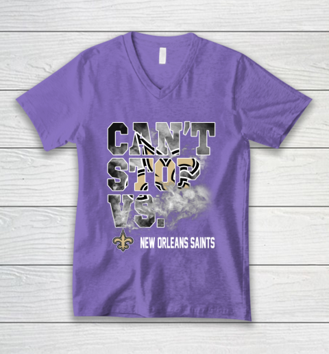 NFL New Orleans Saints Can't Stop Vs V-Neck T-Shirt 8