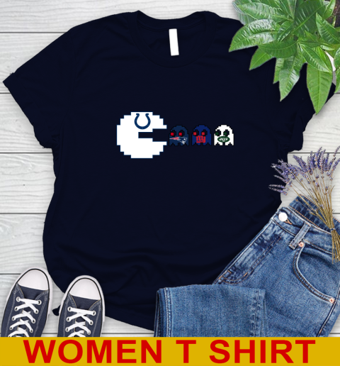 Indianapolis Colts NFL Football Pac Man Champion Women's T-Shirt 3