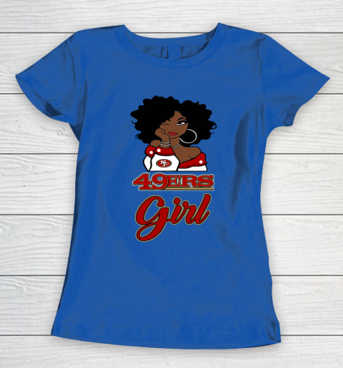 San Francisco 49ers Girl NFL Women s T Shirt Tee For Sports