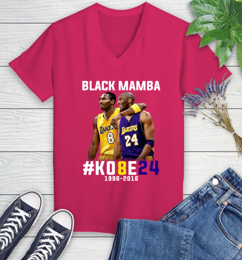Kobe Bryant 8 24 Black Mamba Shirt Tee For Sports