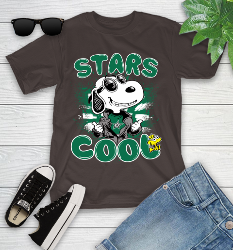 NHL Hockey Dallas Stars Cool Snoopy Shirt Youth T-Shirt 6