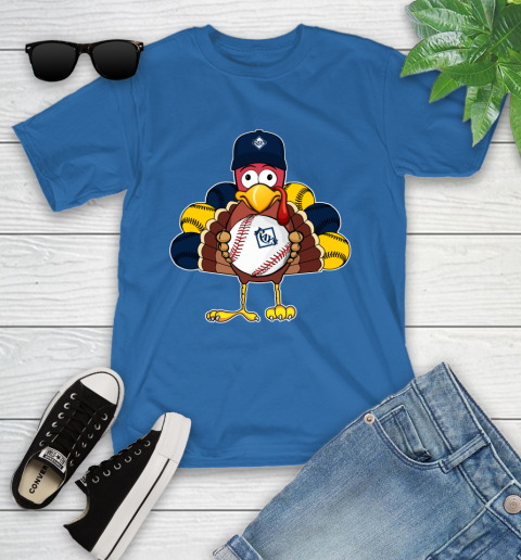 Tampa Bay Rays Turkey thanksgiving Youth T-Shirt 9