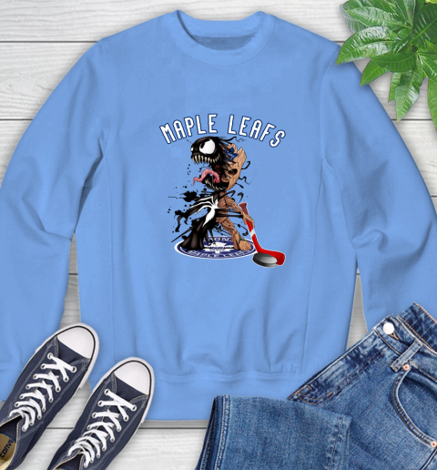 NHL Toronto Maple Leafs Hockey Venom Groot Guardians Of The Galaxy Sweatshirt 11