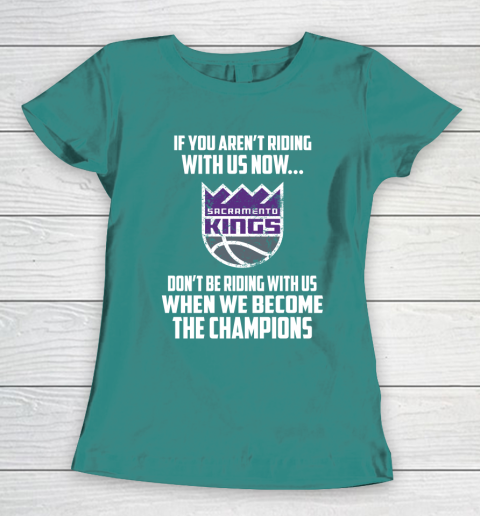 NBA Sacramento Kings Basketball We Become The Champions Women's T-Shirt 10