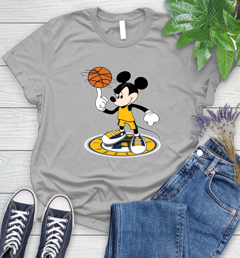 NBA Basketball Indiana Pacers Cheerful Mickey Disney Shirt Women's T-Shirt 5