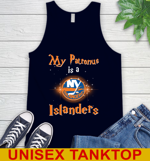 NHL Hockey Harry Potter My Patronus Is A New York Islanders Tank Top 2