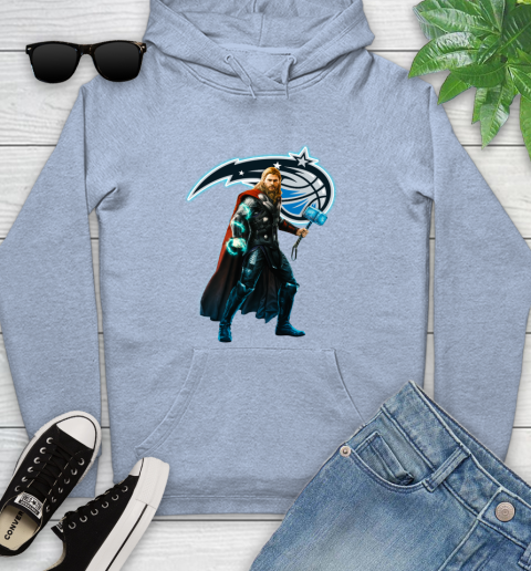 NBA Thor Avengers Endgame Basketball Orlando Magic Youth Hoodie 10
