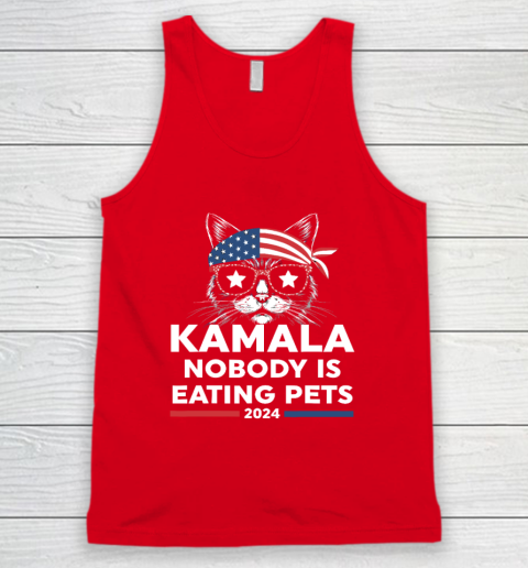 Harris Walz 2024  Nobody Is Eating Pets Tank Top 4