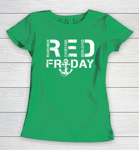 On Fridays We Wear Red Friday Military Navy Soldiers Women's T-Shirt 5