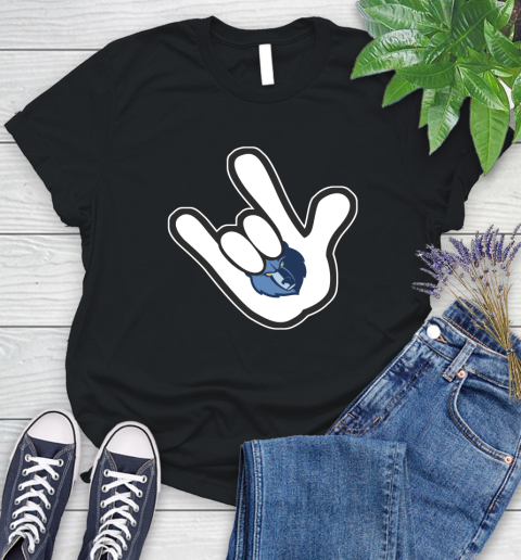 Memphis Grizzlies NBA Basketball Mickey Rock Hand Disney Women's T-Shirt 2