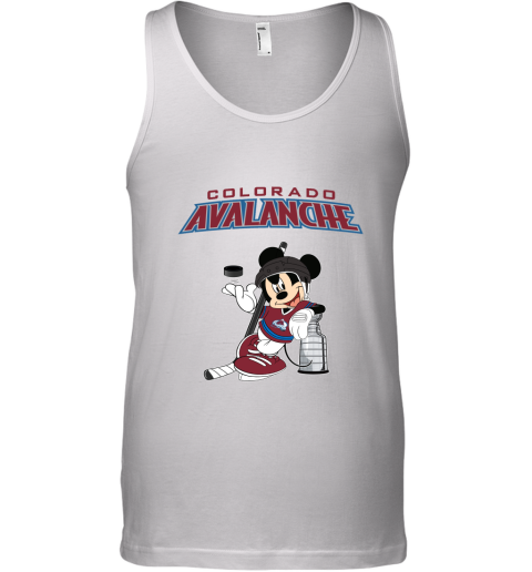 Mickey Colorado Avalanche With The Stanley Cup Hockey NHL Tank Top