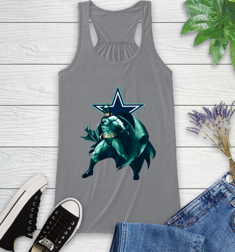 NFL Batman Football Sports Dallas Cowboys Racerback Tank 5
