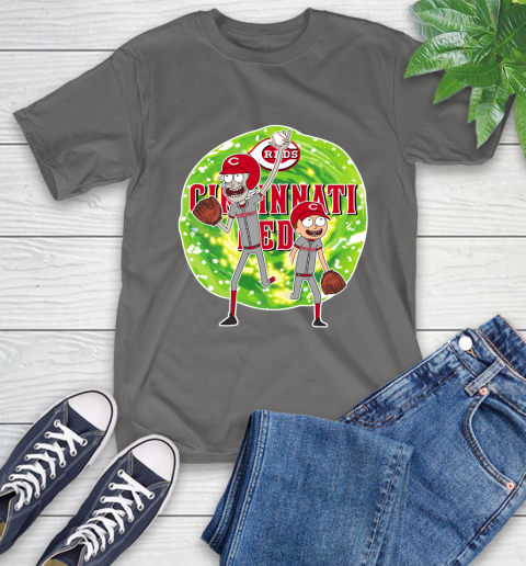 MLB Cincinnati Reds Rick And Morty Baseball Sports T-Shirt 9