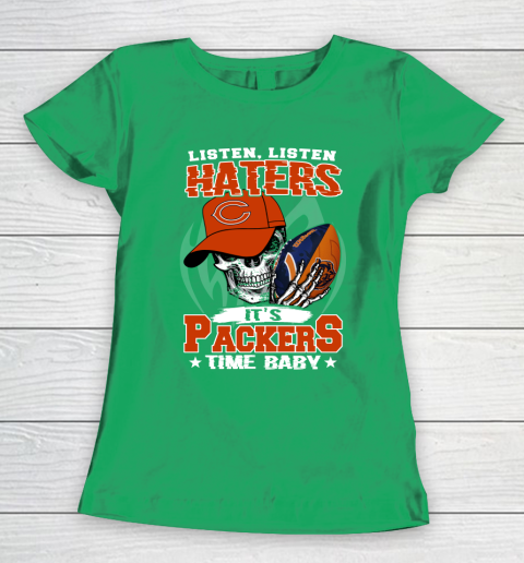 Listen Haters It is BEARS Time Baby NFL Women's T-Shirt 5