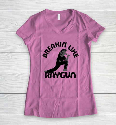 Breaking Like Raygun Women's V-Neck T-Shirt 6