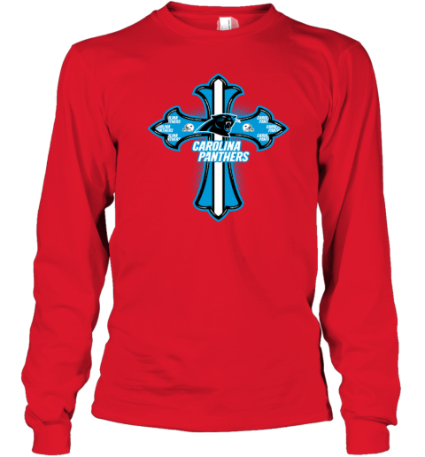 NFL Blue Crusader Cross Carolina Panthers Youth Sweatshirt - Rookbrand