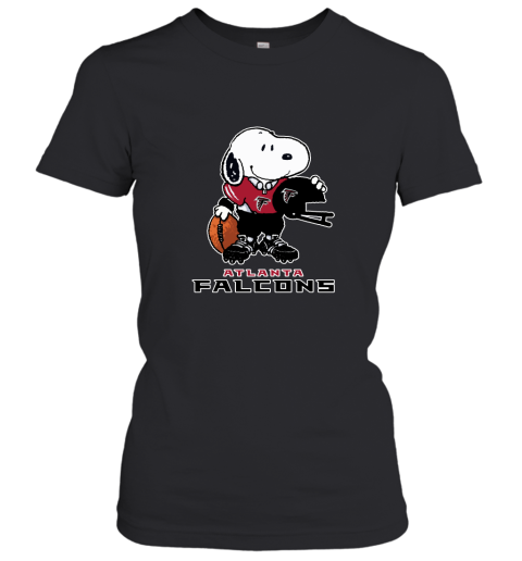 Snoopy A Strong And Proud Atlanta Falcons Player NFL Women's T-Shirt