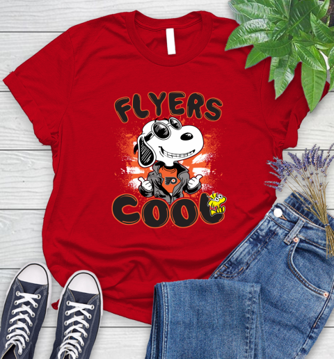 NHL Hockey Philadelphia Flyers Cool Snoopy Shirt Women's T-Shirt 11