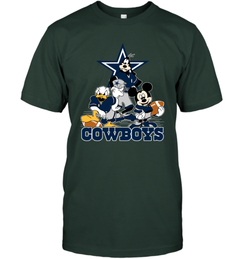 NFL Dallas Cowboys Mickey Mouse Donald Duck Goofy Football T Shirt -  Rookbrand