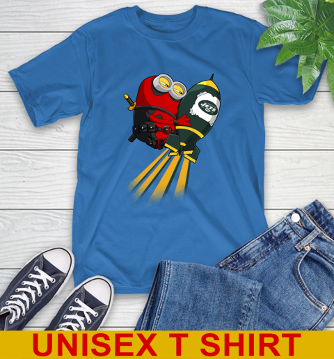 NFL Football New York Jets Deadpool Minion Marvel Shirt T-Shirt 11