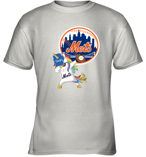 Hip Hop Dabbing Unicorn Flippin Love New York Mets Youth T-Shirt