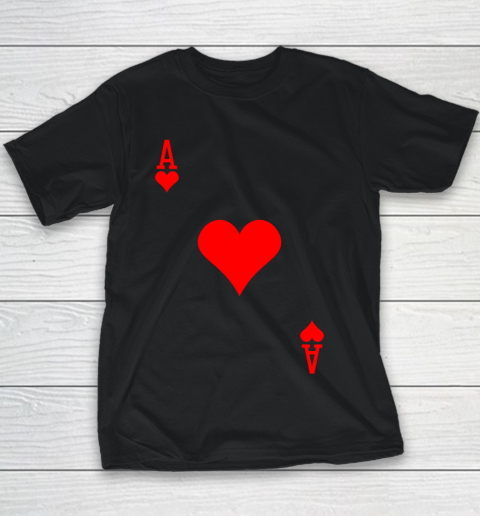 Ace of Hearts Costume Tshirt Halloween Deck of Cards.QOS6T5UPCP Youth T-Shirt