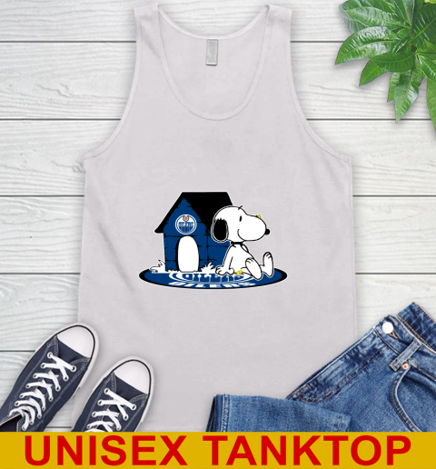 NHL Hockey Edmonton Oilers Snoopy The Peanuts Movie Shirt Tank Top