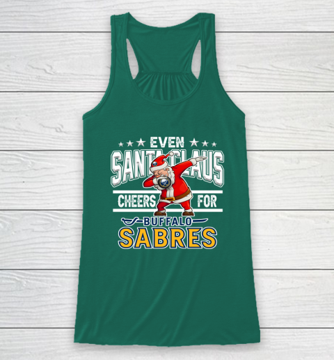 Buffalo Sabres Even Santa Claus Cheers For Christmas NHL Racerback Tank 5