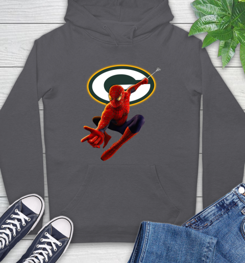 NFL Spider Man Avengers Endgame Football Green Bay Packers Hoodie 7