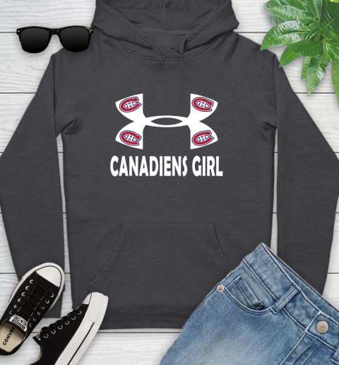 NHL Montreal Canadiens Girl Under Armour Hockey Sports Youth Hoodie 8