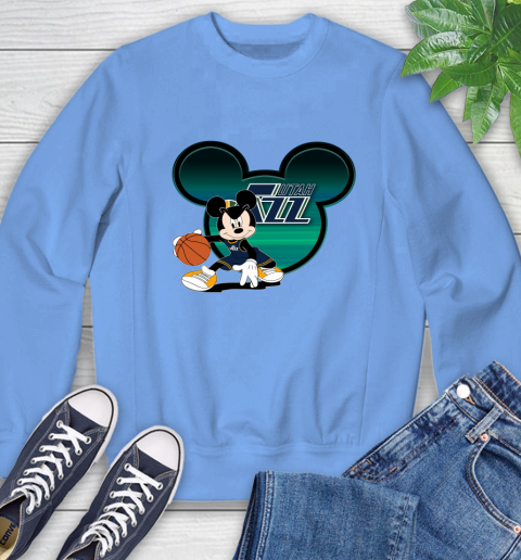NBA Utah Jazz Mickey Mouse Disney Basketball Sweatshirt 11