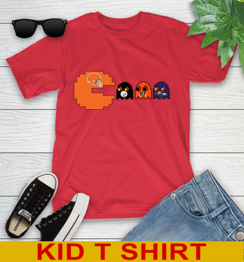 Cleveland Browns NFL Football Pac Man Champion Youth T-Shirt 10