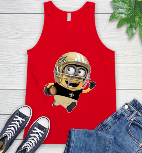 NFL New Orleans Saints Minions Disney Football Sports Tank Top 6