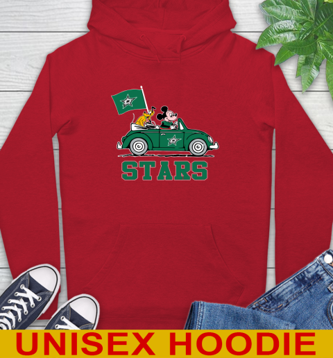 NHL Hockey Dallas Stars Pluto Mickey Driving Disney Shirt Hoodie 10