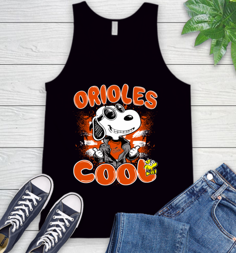 MLB Baseball Baltimore Orioles Cool Snoopy Shirt Tank Top