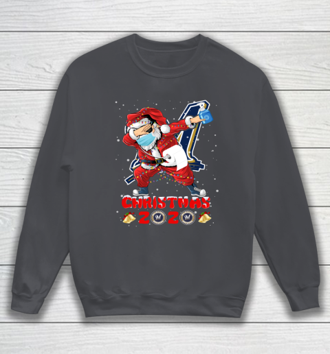 Milwaukee Brewers Funny Santa Claus Dabbing Christmas 2020 MLB Sweatshirt 4